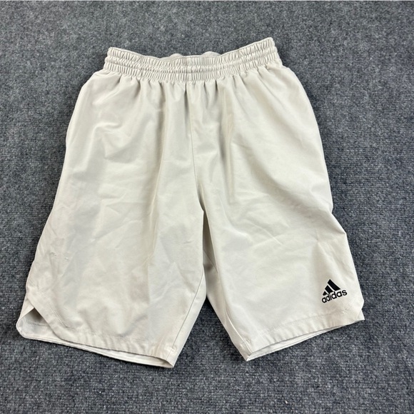 ADIDAS Men’s Cream Climalite Athletic Shorts size: Small - Picture 1 of 11